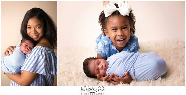 Newborn with family at Whitney D. Photography in Conway, Arkansas