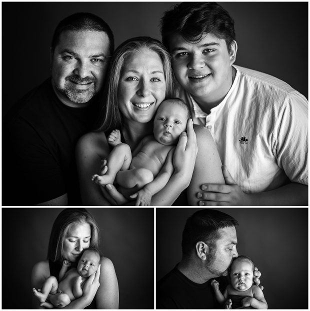 Newborn with family at Whitney D. Photography in Conway, Arkansas