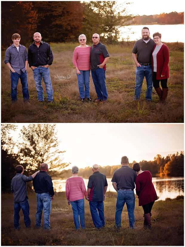 Fall Family Photo at the lake at Whitney D. Photography in Conway, Arkansas