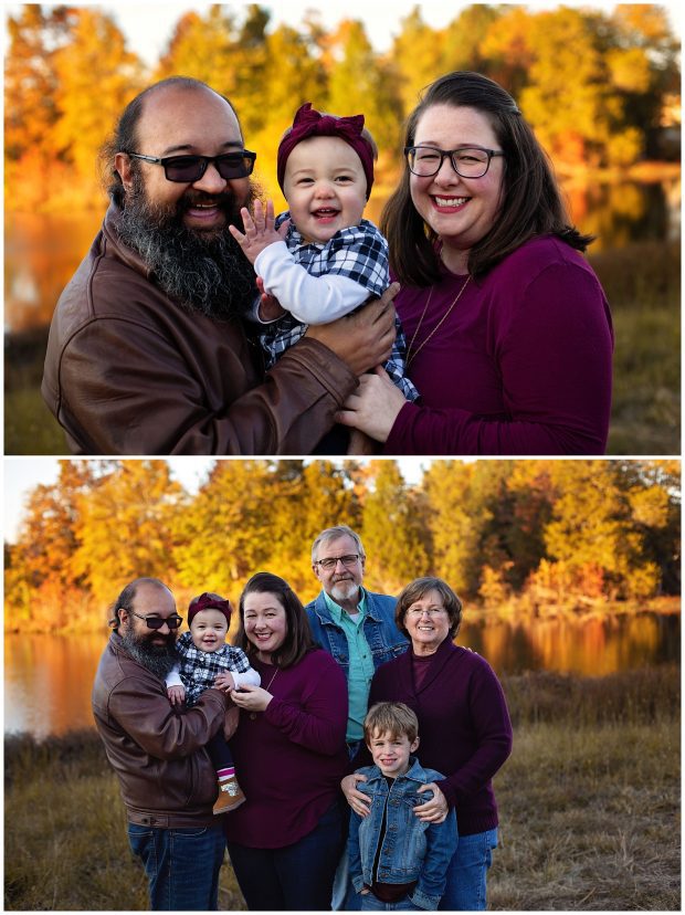 Fall Family photo at Whitney D. Photography in Conway, Arkansas