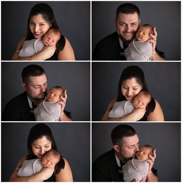 Parents with newborn baby boy at Whitney D. Photography in Conway, Arkansas